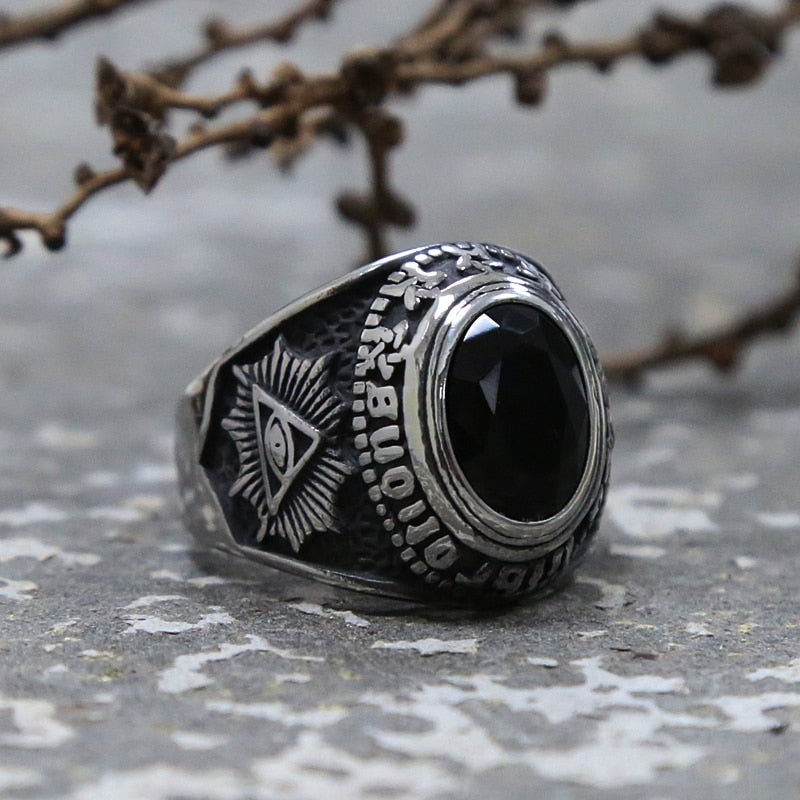 Black Stone Ring