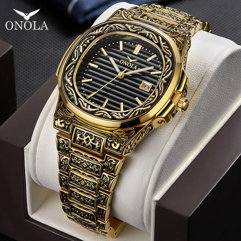 Golden Style Steel Watch