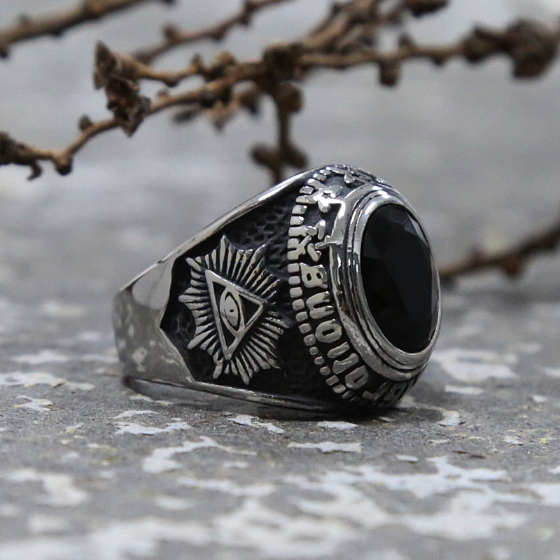 Black Stone Ring