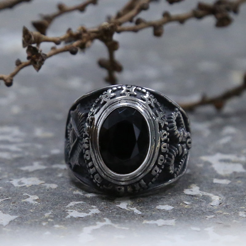 Black Stone Ring