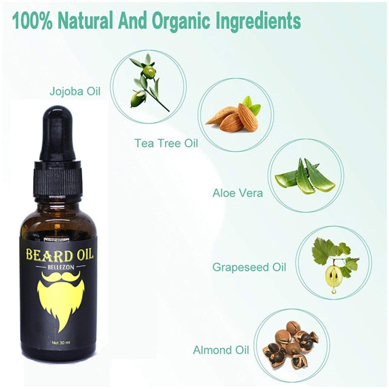 Facial Hair Grow Beard Essential Oil